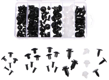 Autós kárpit rögzítő klipszek és gyorsrögzítők készlet MECHANIC TRIM CLIP SET 100