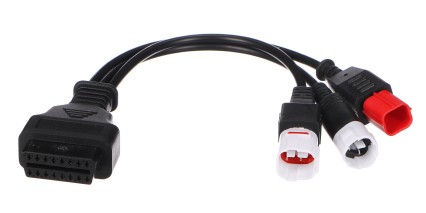 OBD-II adapter 3-tűs/4-tűs/6-tűs Yamaha és Honda motorkerékpárokhoz MECHANIC CABLE 23