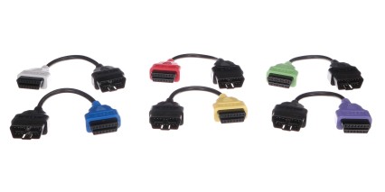 Teljes FiatECUScan OBD-II adapter készlet autókhoz MECHANIC CABLE SET 3, 6 db