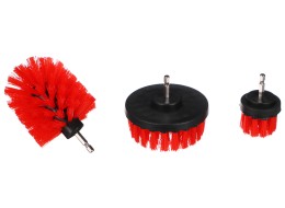 Közepes autós tisztító fúrókefe készlet CAR DETAILING DRILL BRUSH 3 MEDIUM, 3 db